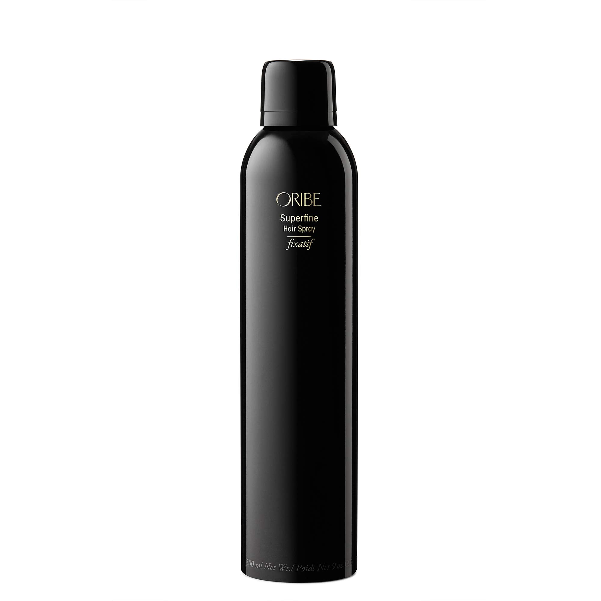 Oribe Superfine Hair Spray bottle with a light-to-medium hold for nuanced styling.