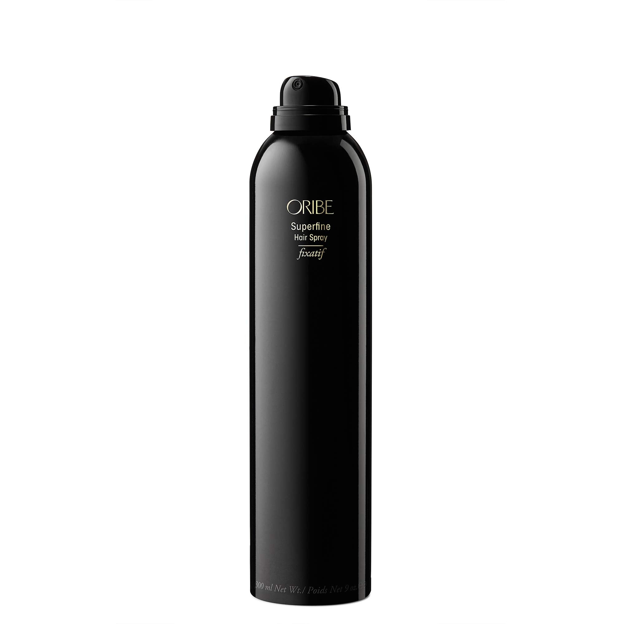 Oribe Superfine Hair Spray fine-mist delivers even dispersion for controlled styling.