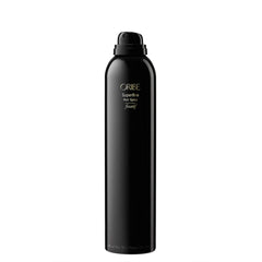 Oribe Superfine Hair Spray fine-mist delivers even dispersion for controlled styling.