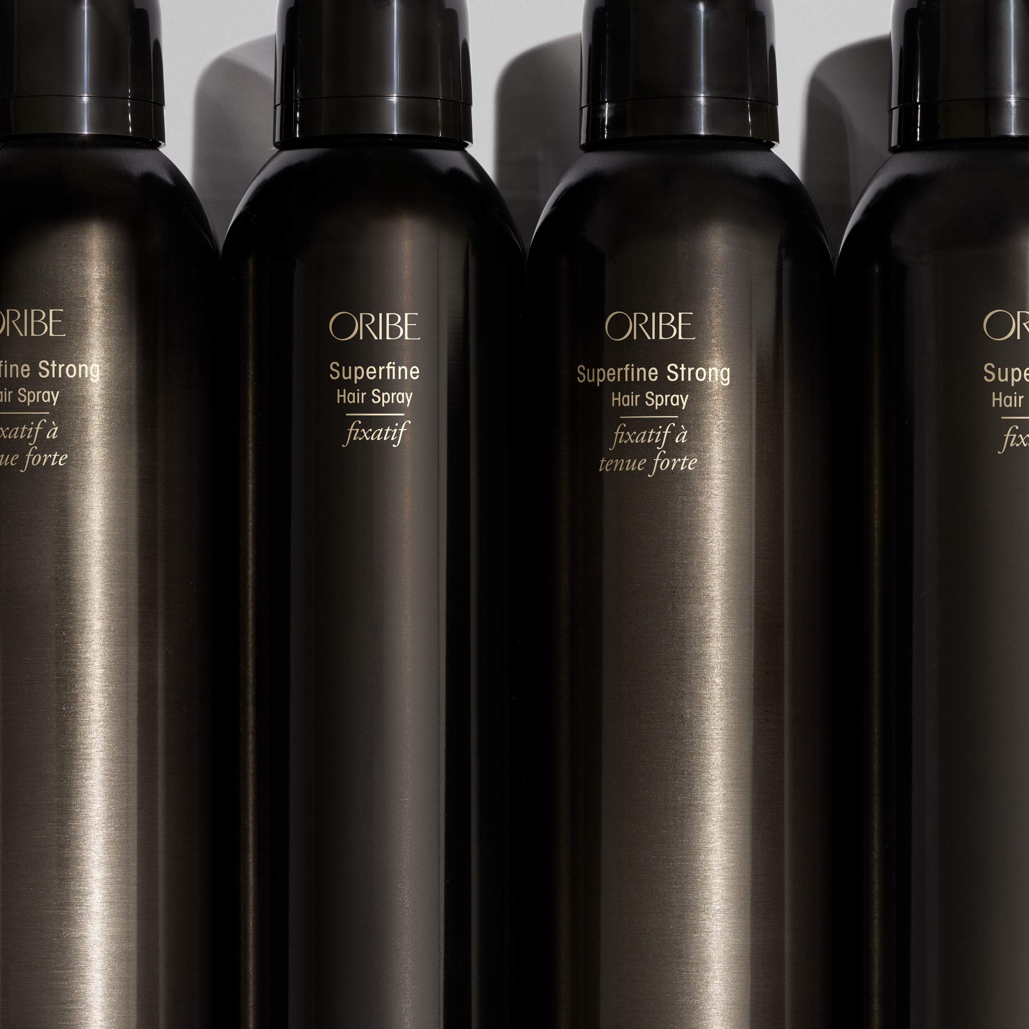 Oribe Superfine Hair Spray gloss-finish offers a smooth, shiny look.