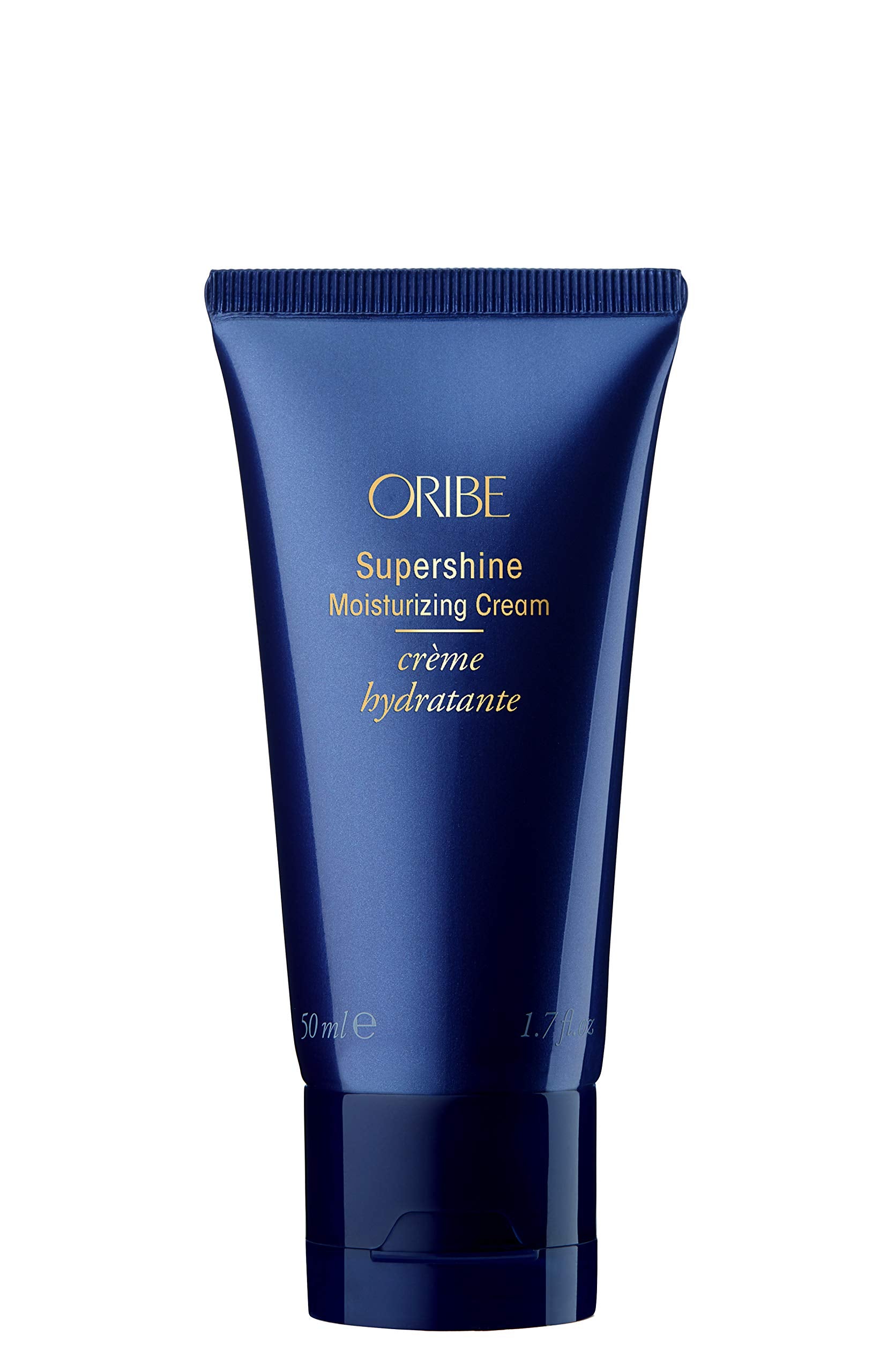 Oribe Supershine Moisturizing Styling Cream travel pack delivers hydration and radiant shine for sleek styles.