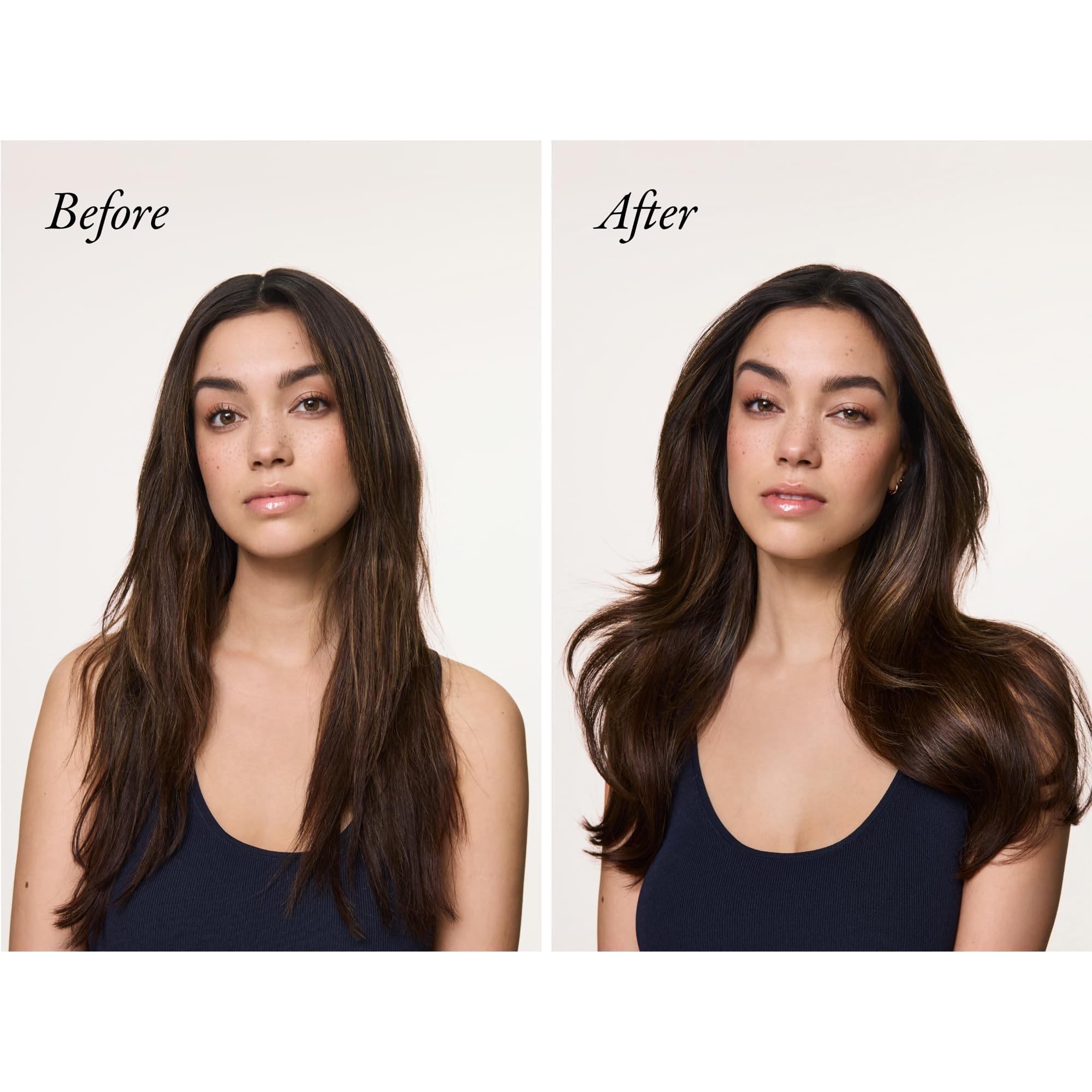 Oribe Supershine Shampoo close-up with glossy lather on hair.