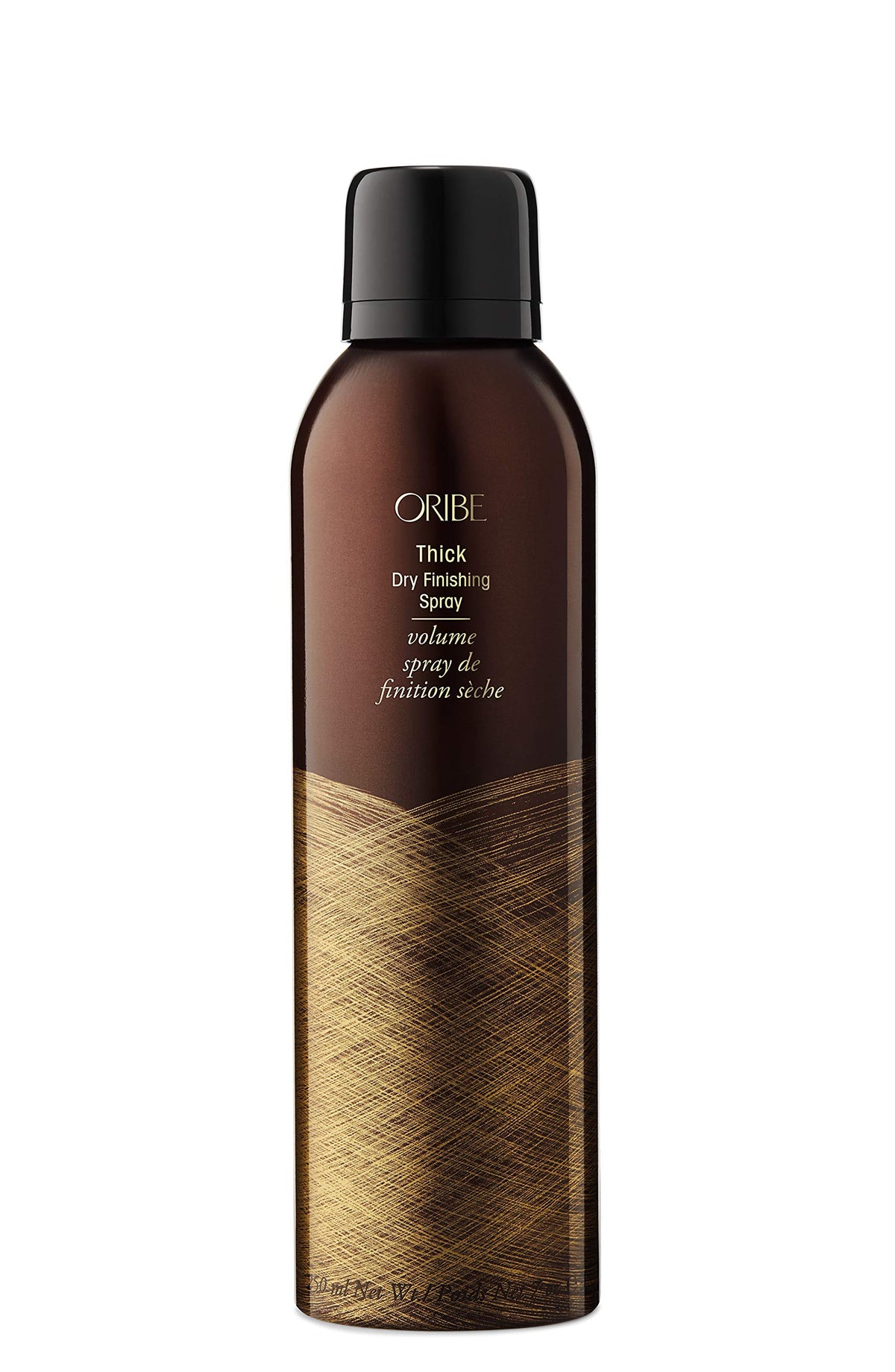 Oribe Thick Dry Finishing Spray bottle boosts volume for lush hair