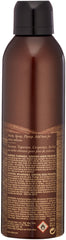 Oribe Thick Dry Finishing Spray label close-up with UV protection