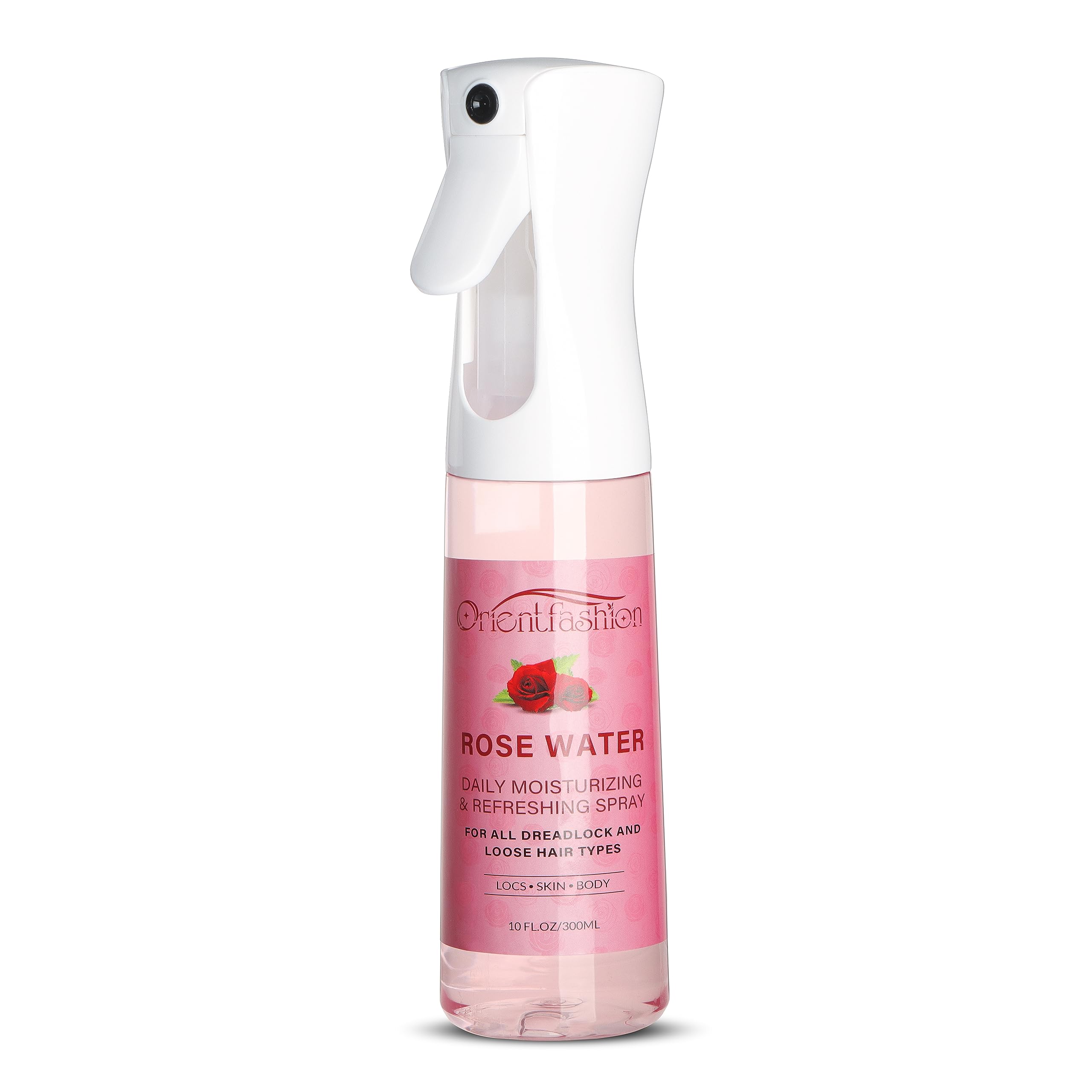 Uso diario de Orientfashion LocSpray para rutinas de cuidado capilar.