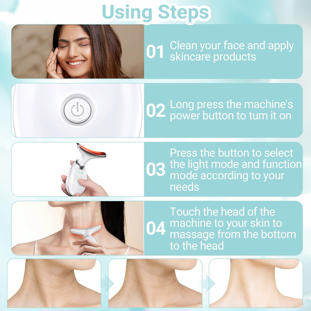 Oriflame device showing three-mode light indicators for guided sessions.