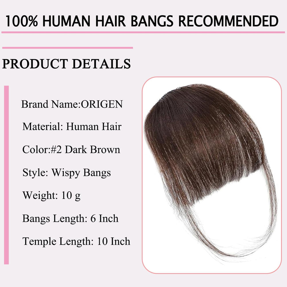 ORIGEN wispy bangs in action for quick front-fringe styling.