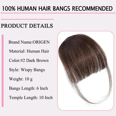 ORIGEN wispy bangs in action for quick front-fringe styling.