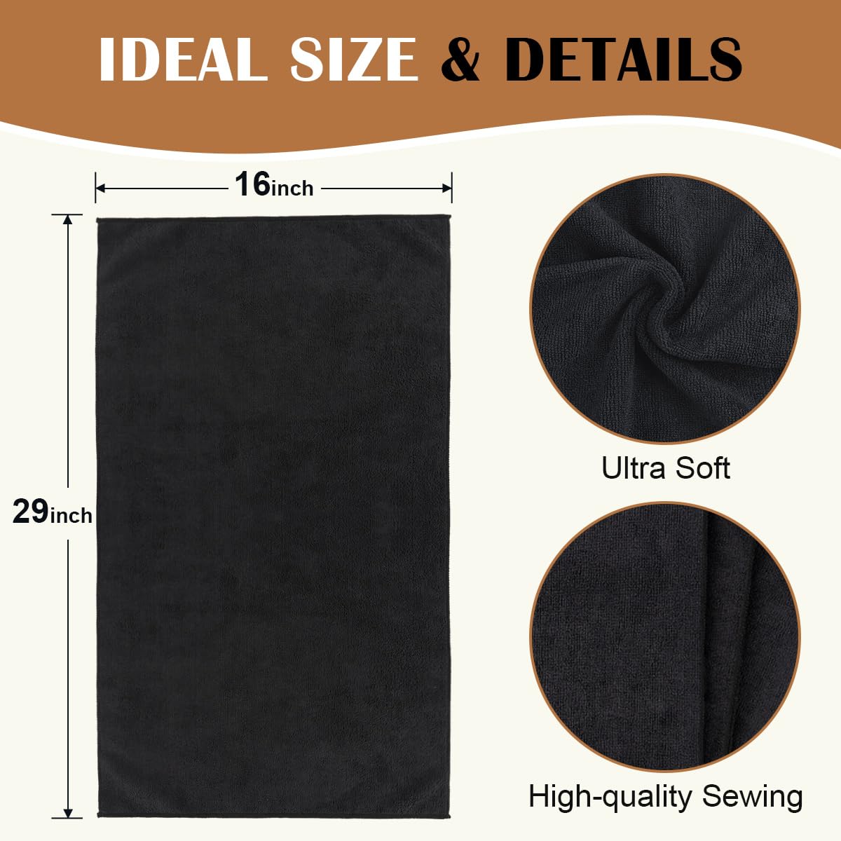 Orighty towels delivering fast absorption to blot hair and dry skin