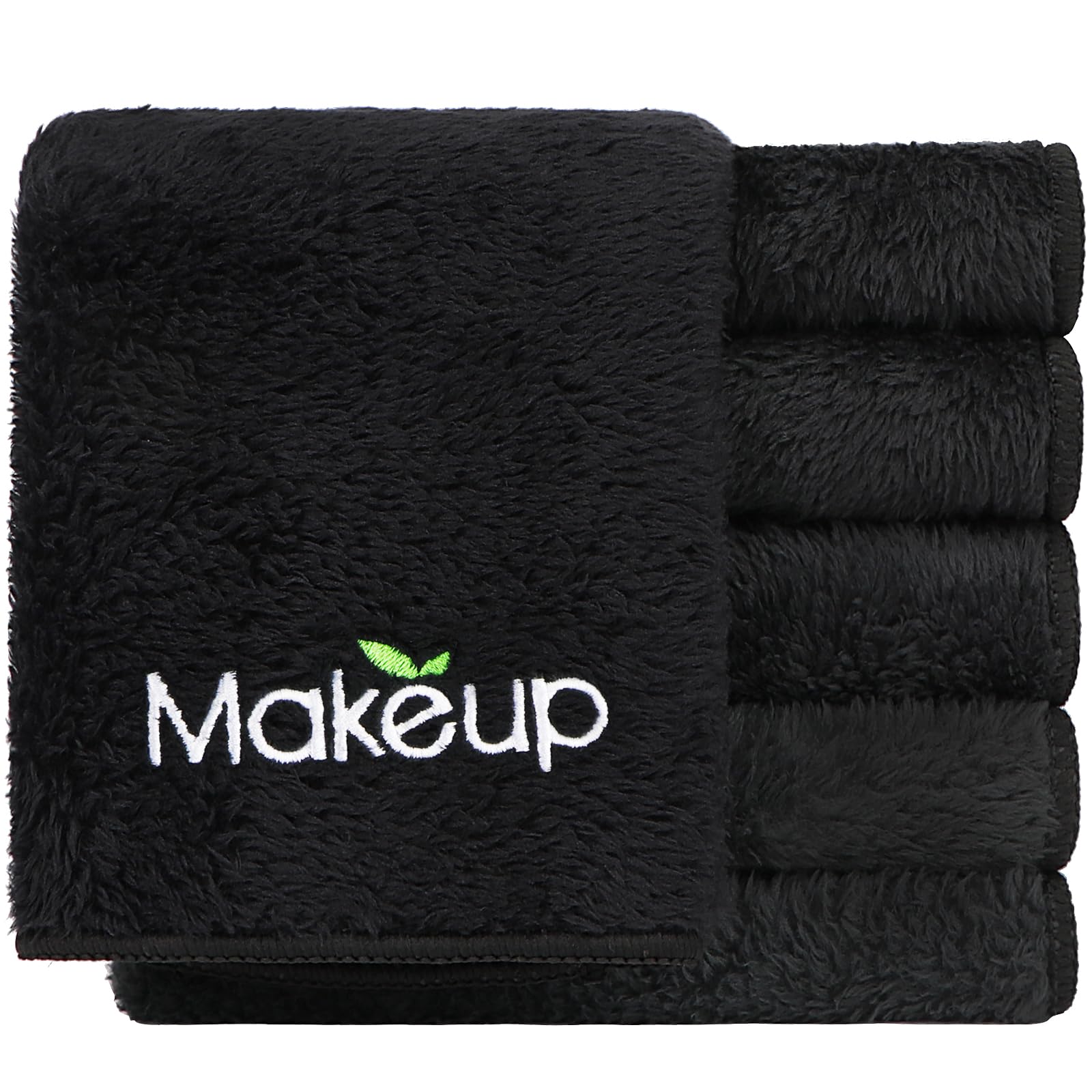 Orighty makeup remover wash cloth in soft microfiber coral fleece for gentle facial cleansing.