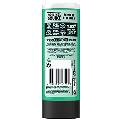 Original Source pack de 6 gel de ducha, enfoque visual: 250 ml listas para recambio diario
