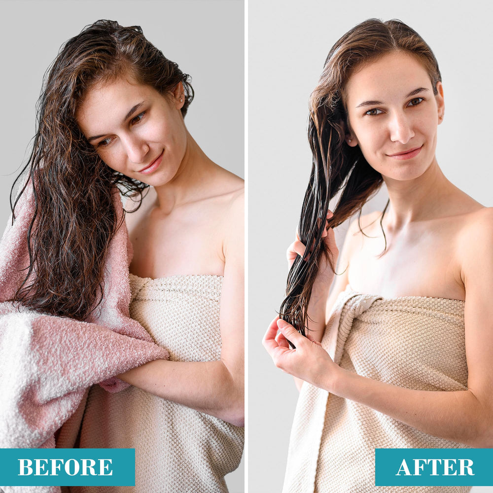 Original Sprout Miracle Detangler Spray on curly hair for smoother detangling.