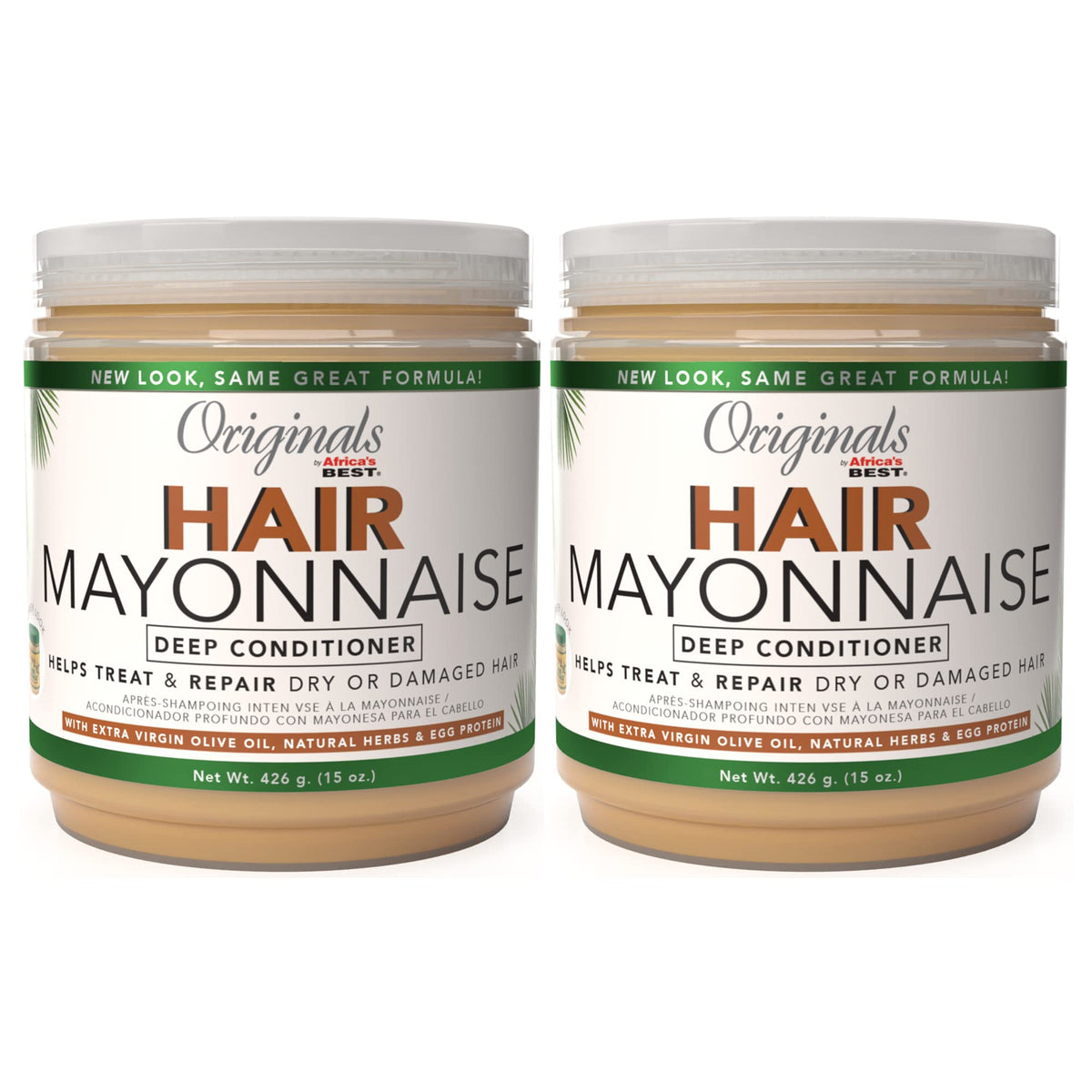 Acondicionador Mayonnaise de Originals by Africa's Best en pack de dos frascos de 15 oz.