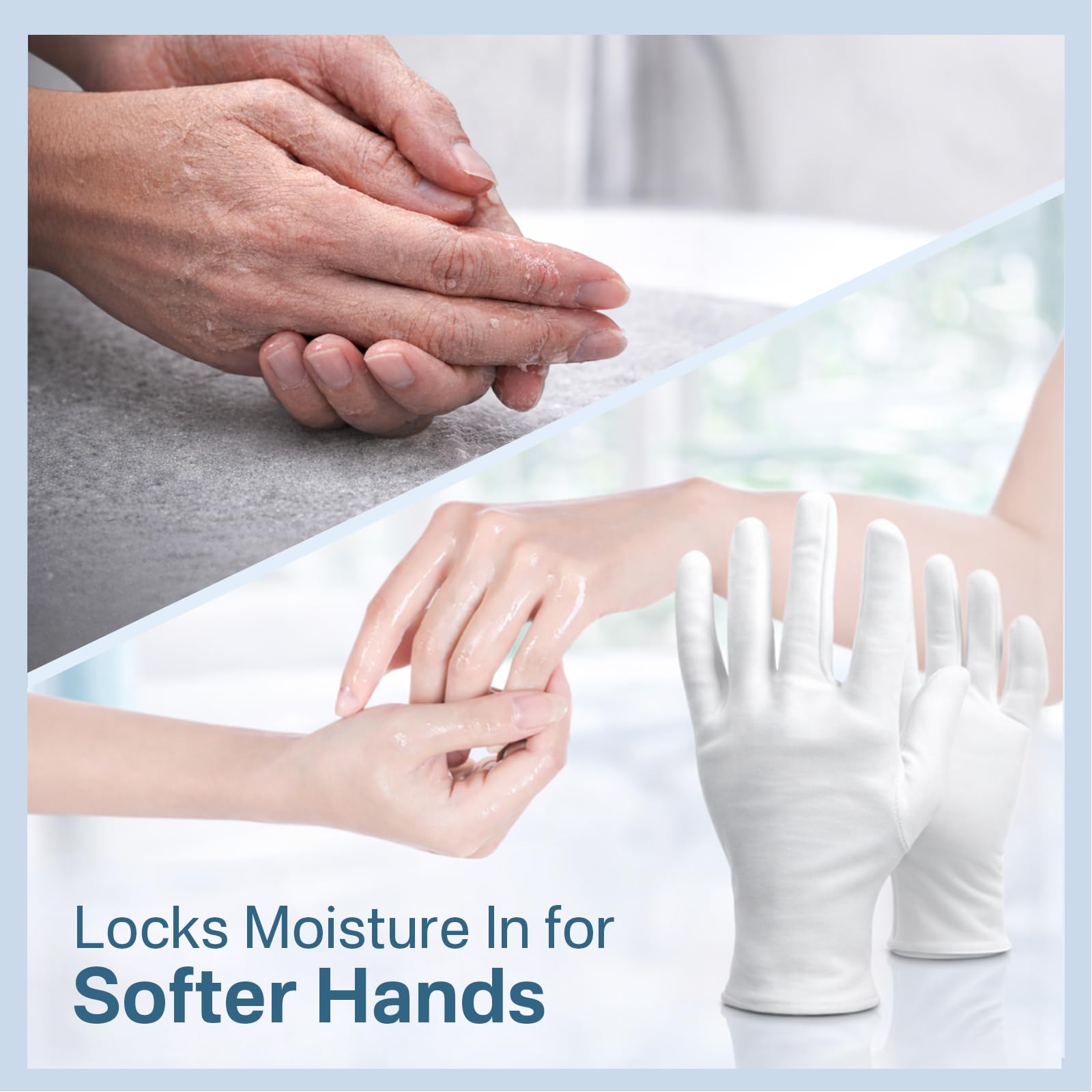 Originbuty reusable cotton gloves are washable and durable for daily use.