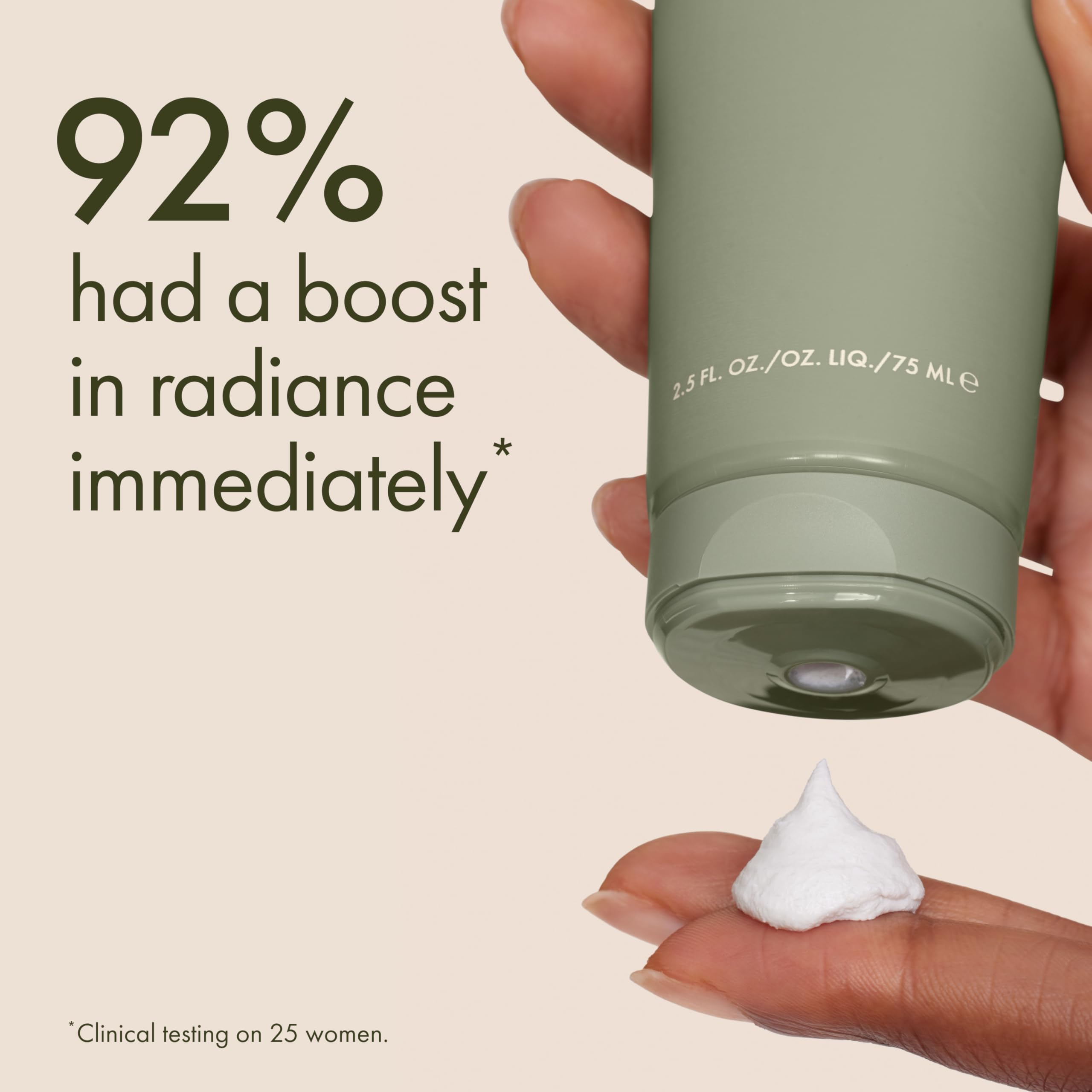 Origins Checks and Balances polishing scrub pour demonstrates easy application