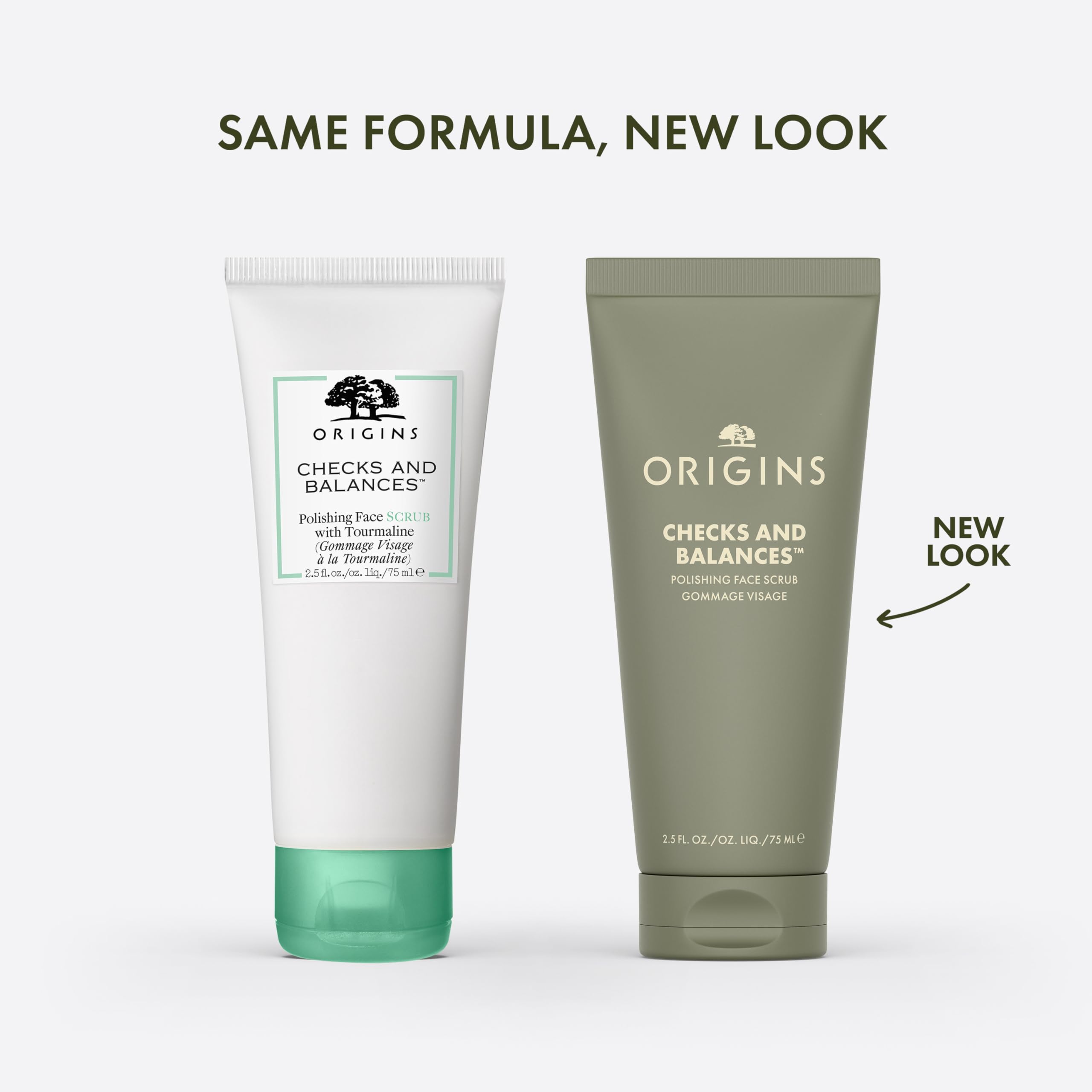 Origins Checks and Balances scrub texture close up demonstrates gentle polishing action