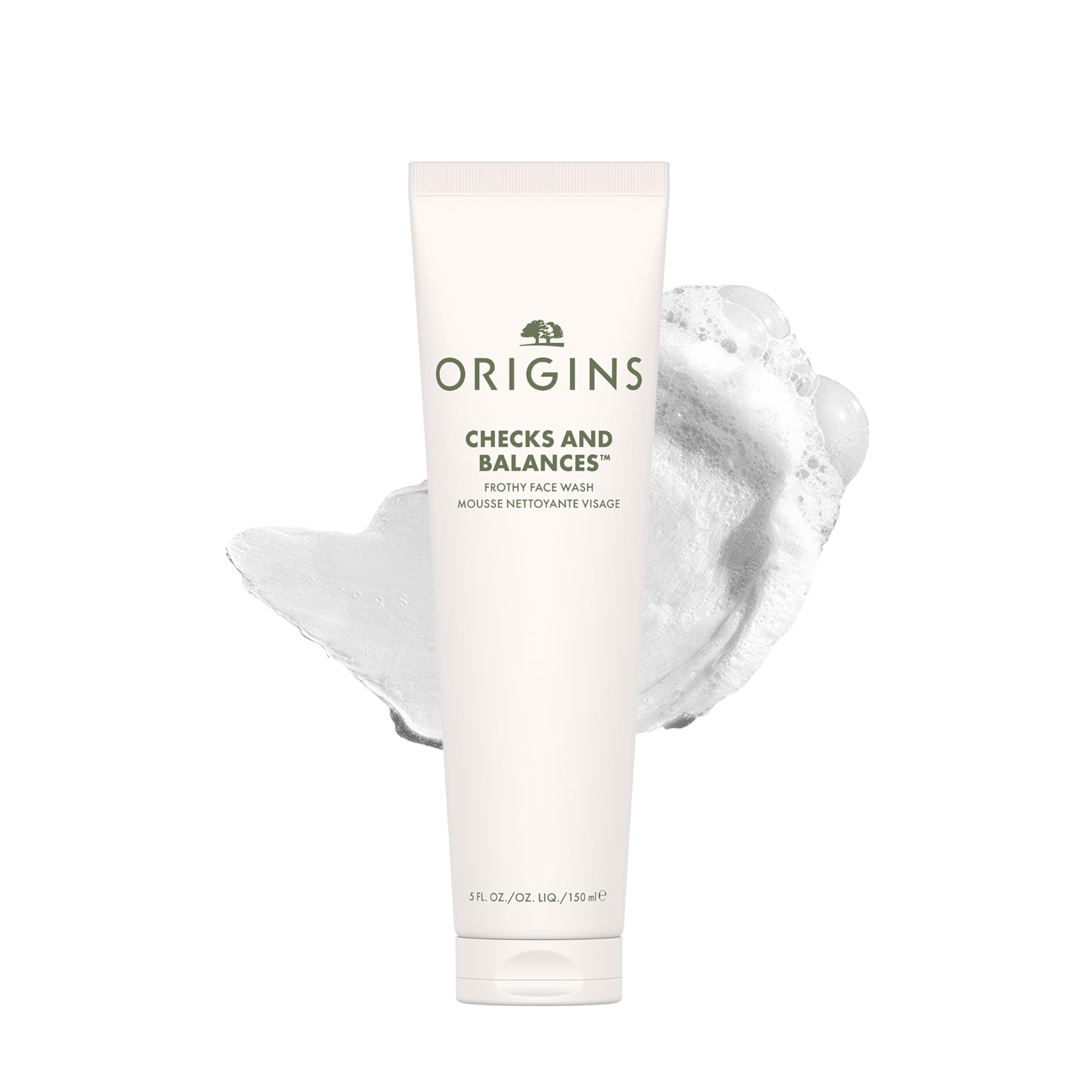 Origins Checks and Balances bottle pour; refreshing cleanser for all skin types.