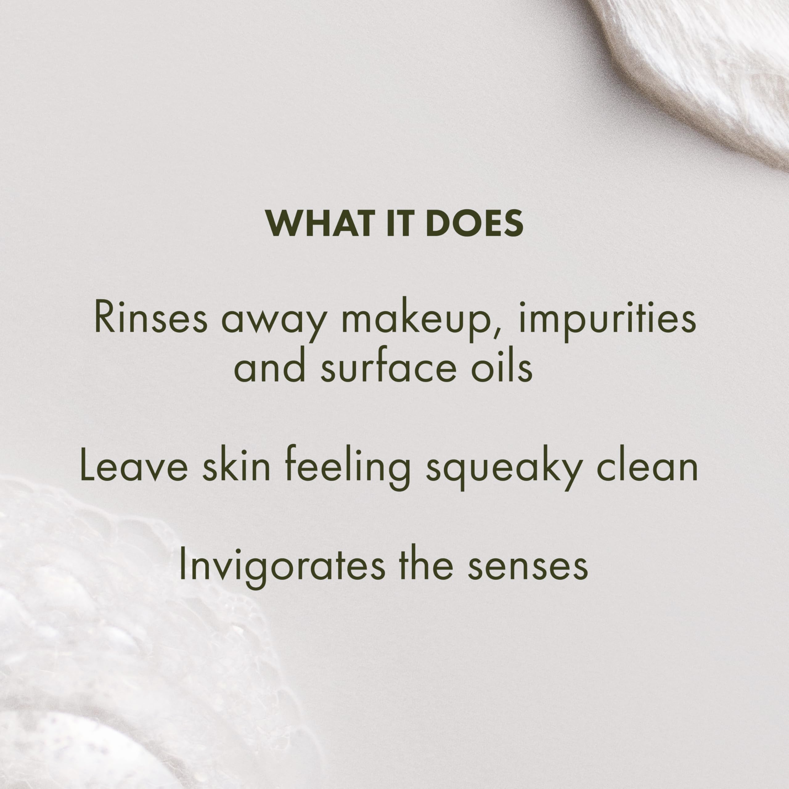 Close-up of pores being purified with Origins Checks and Balances cleanser.