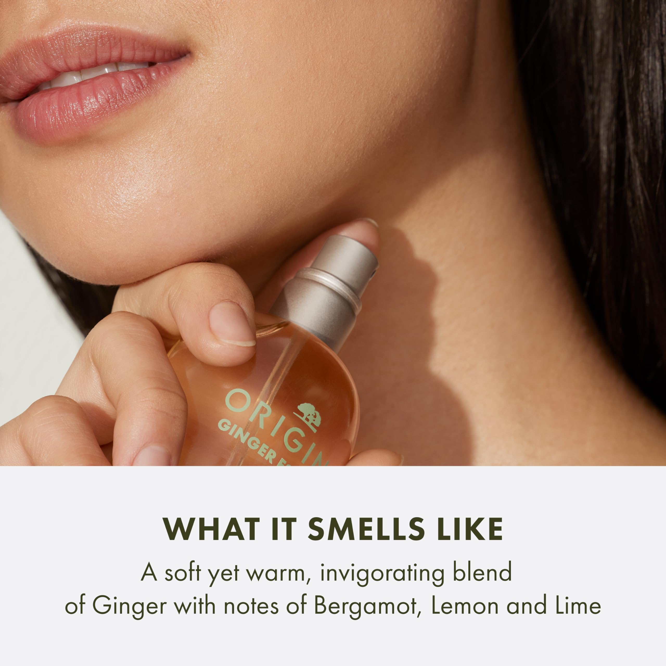 Origins Ginger Essence citrus notes image with bergamot, lemon and lime brightness