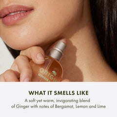 Origins Ginger Essence citrus notes image with bergamot, lemon and lime brightness