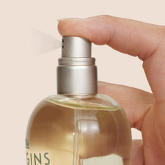 Origins Ginger Essence ginger root closeup, rich warmth meets freshness