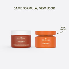 Origins GinZing Energizing Gel Cream texture swatch shows lightweight gel absorption