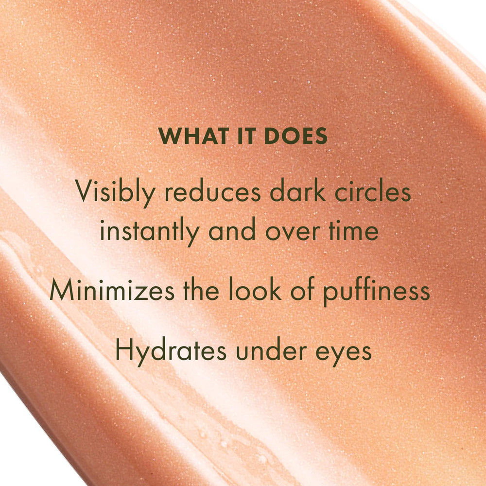 Origins GinZing eye cream applied along the cheekbones for a highlight.