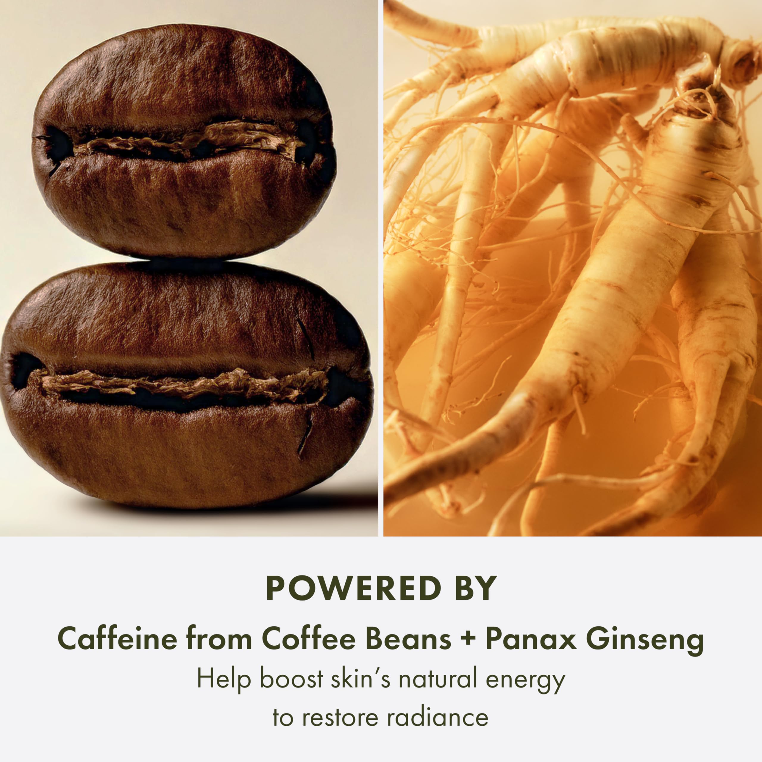 Origins GinZing glow serum ingredients chart emphasizes Vitamin C and retexturizing complex.