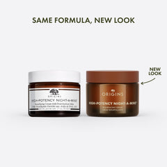 Origins High-Potency Night-A-Mins jar closeup with creamy texture