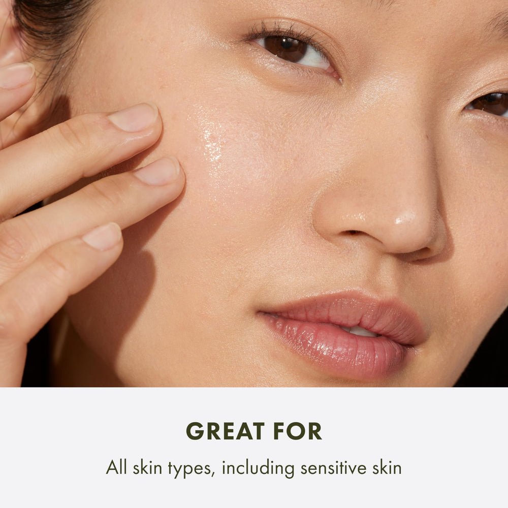 Origins Mega-Mushroom Relief promotes a healthy glow in a skincare routine.