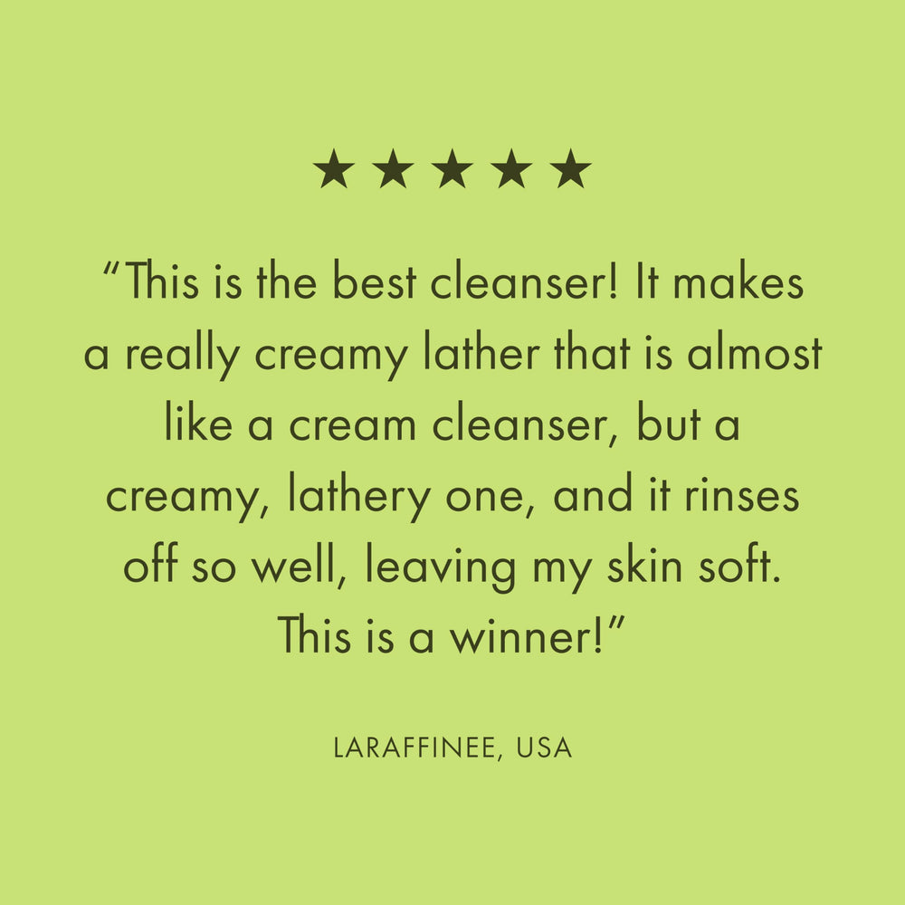 Origins Plantscription Anti-Aging Cleanser moisture feel leaves skin refreshed after washing.