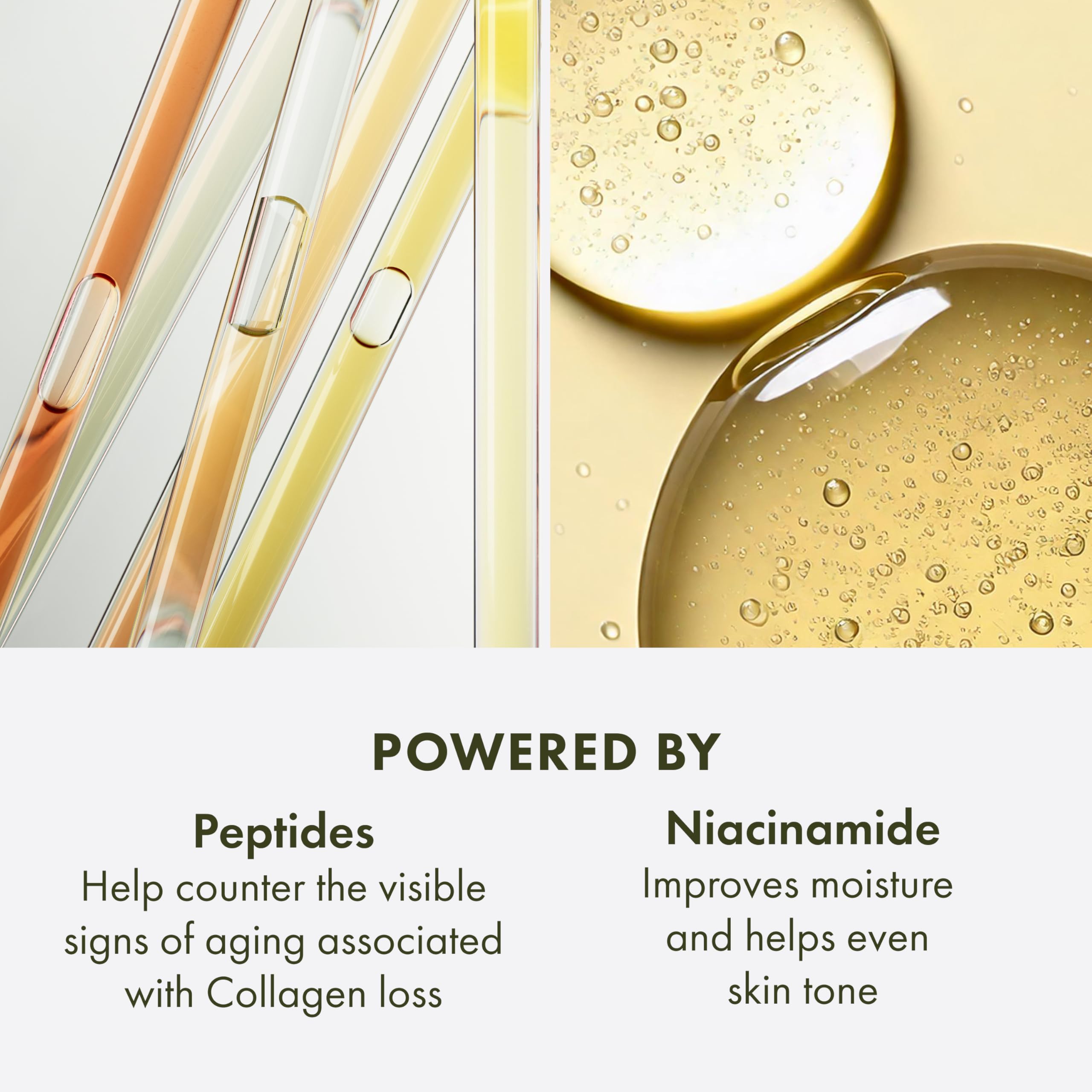 Origins Plantscription skin swatch with improved texture
