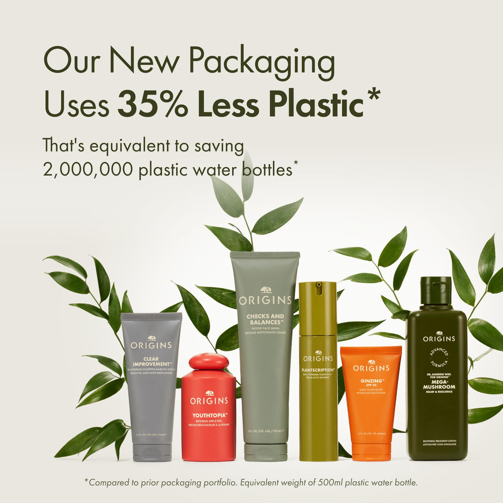 Origins Vegan formula icon signaling plant-based ingredients