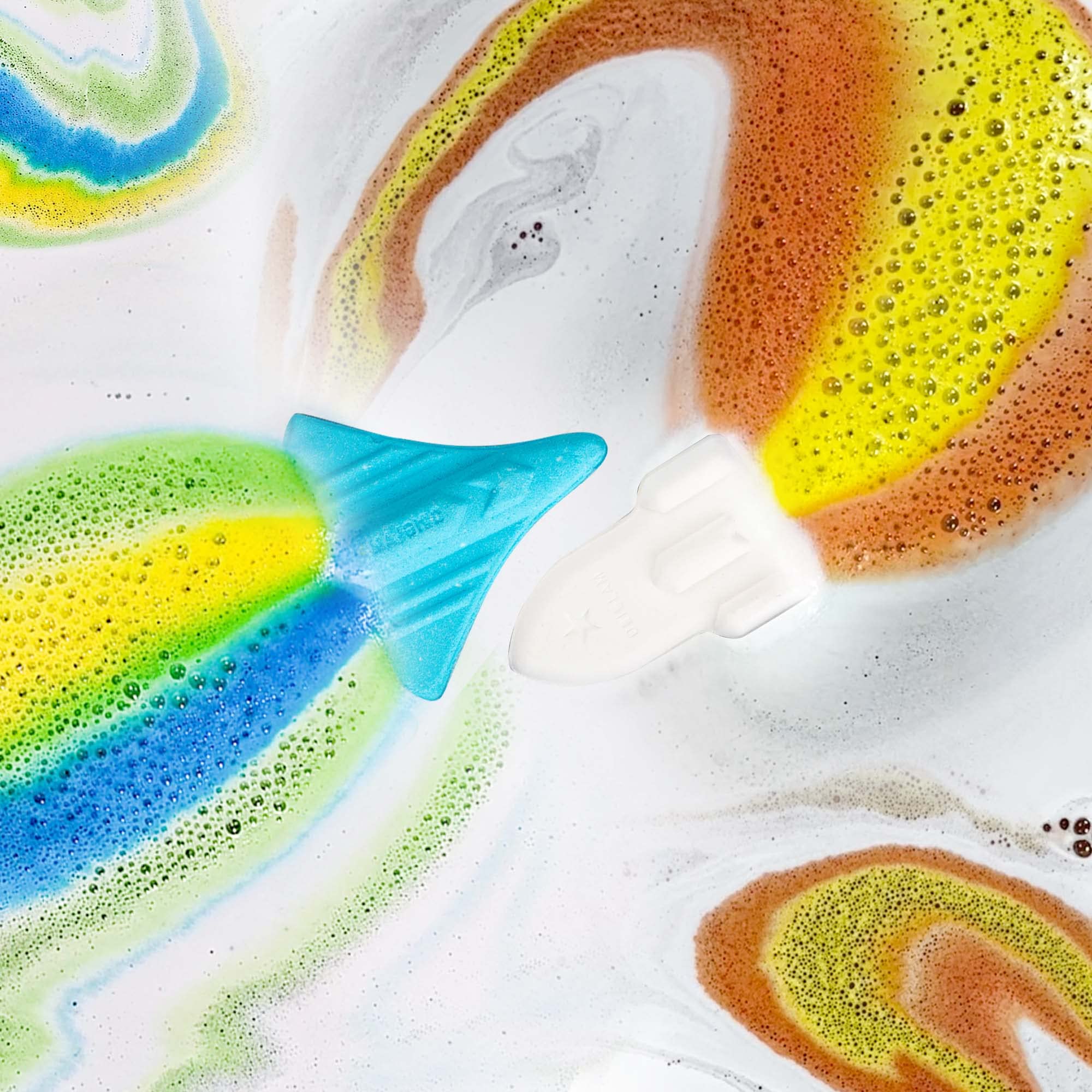 ORIGLAM Bombas de baño nave espacial: juego educativo al ver los colores