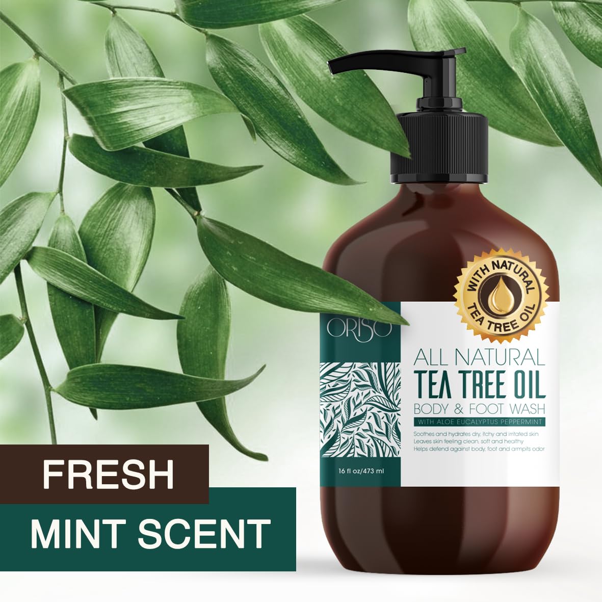 ORISO aceite de árbol de té, hidratante profundo para la piel.