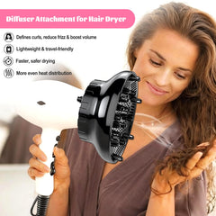Orista Finds diffuser on curly hair reducing frizz and boosting bounce