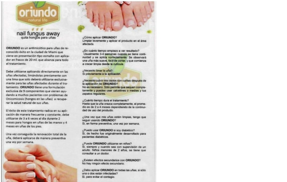 Oriundo Natural Life dispense tip enables precise at-home application for consistent care.