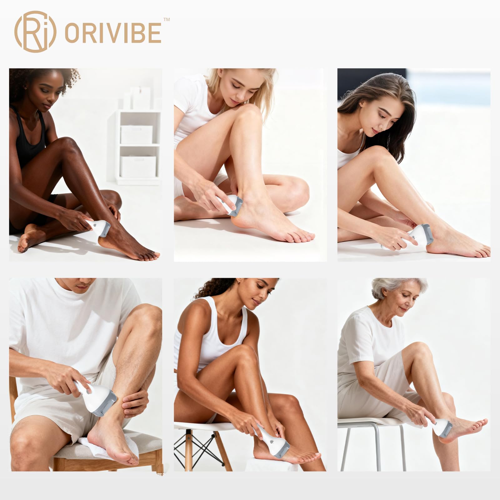 Orivibe cleaning brush included with the foot file for easy maintenance