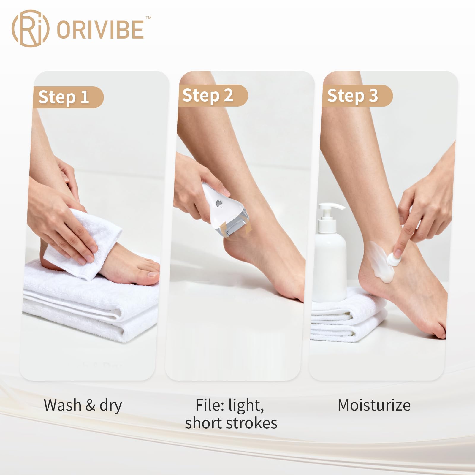 Orivibe USB-C charging setup highlighting rechargeable convenience
