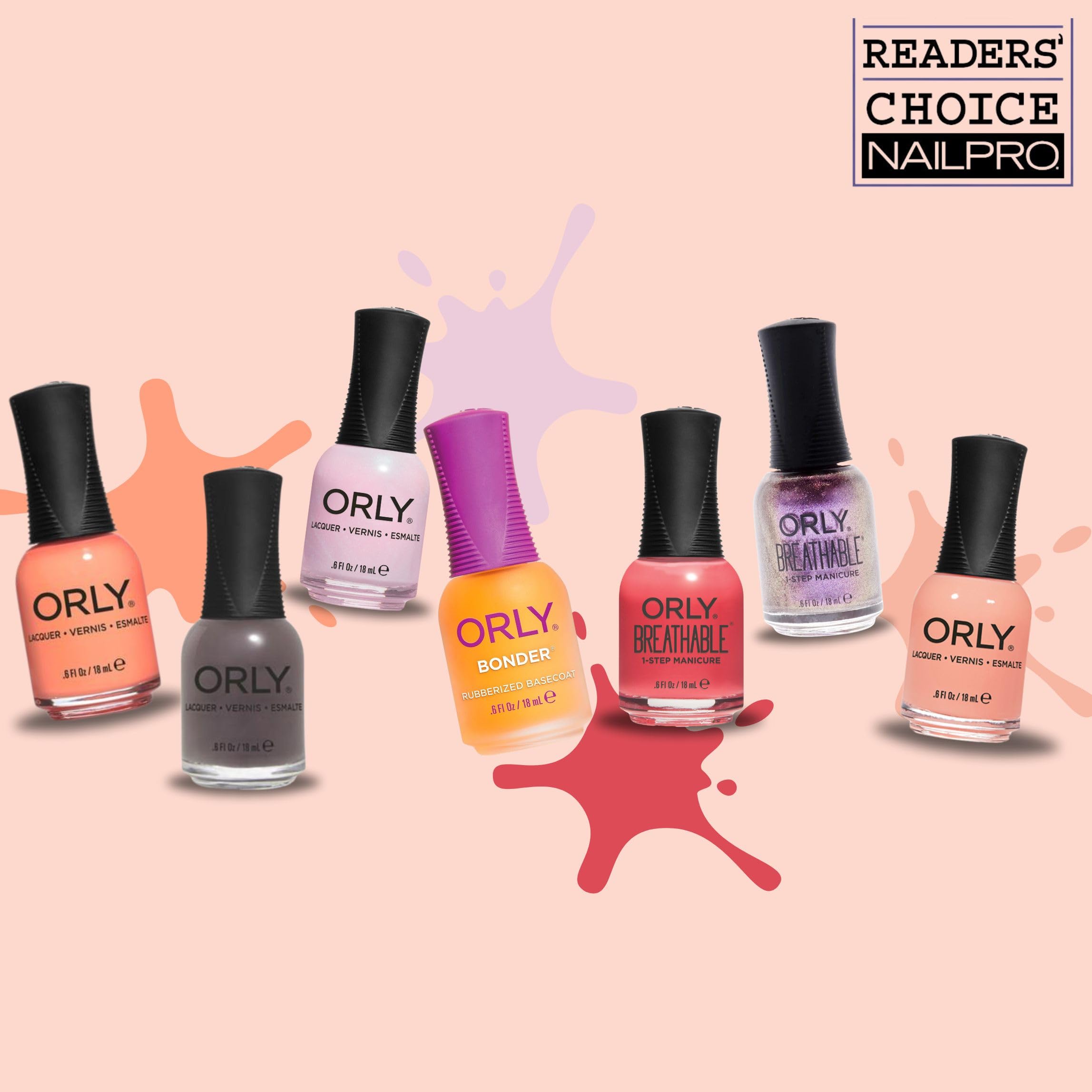 Orly Bonder en colección de cuidado de uñas para uso en casa.