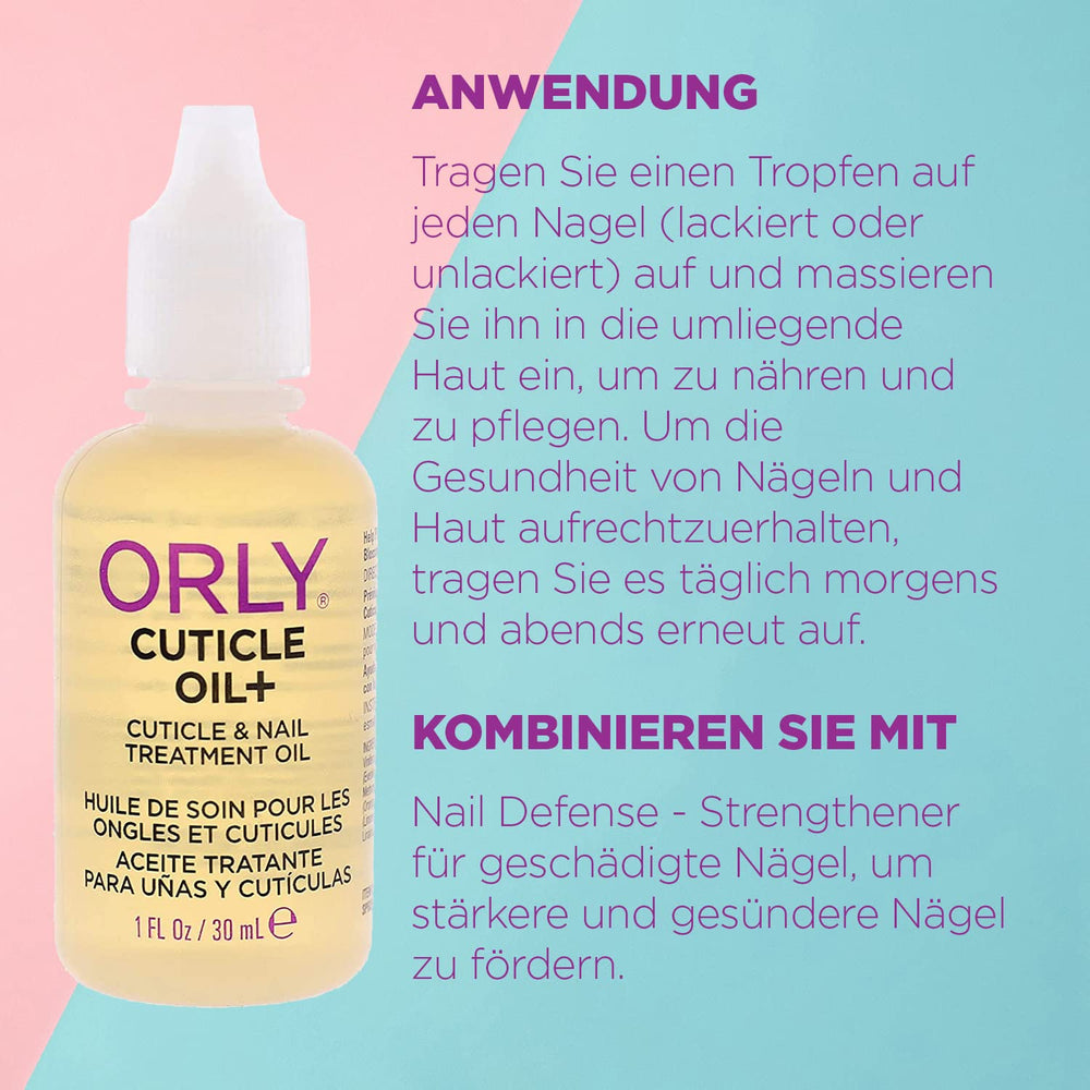 Orly Cuticle Oil Plus, uñas-hidratadas, mejora flexibilidad y aspecto de las cutículas