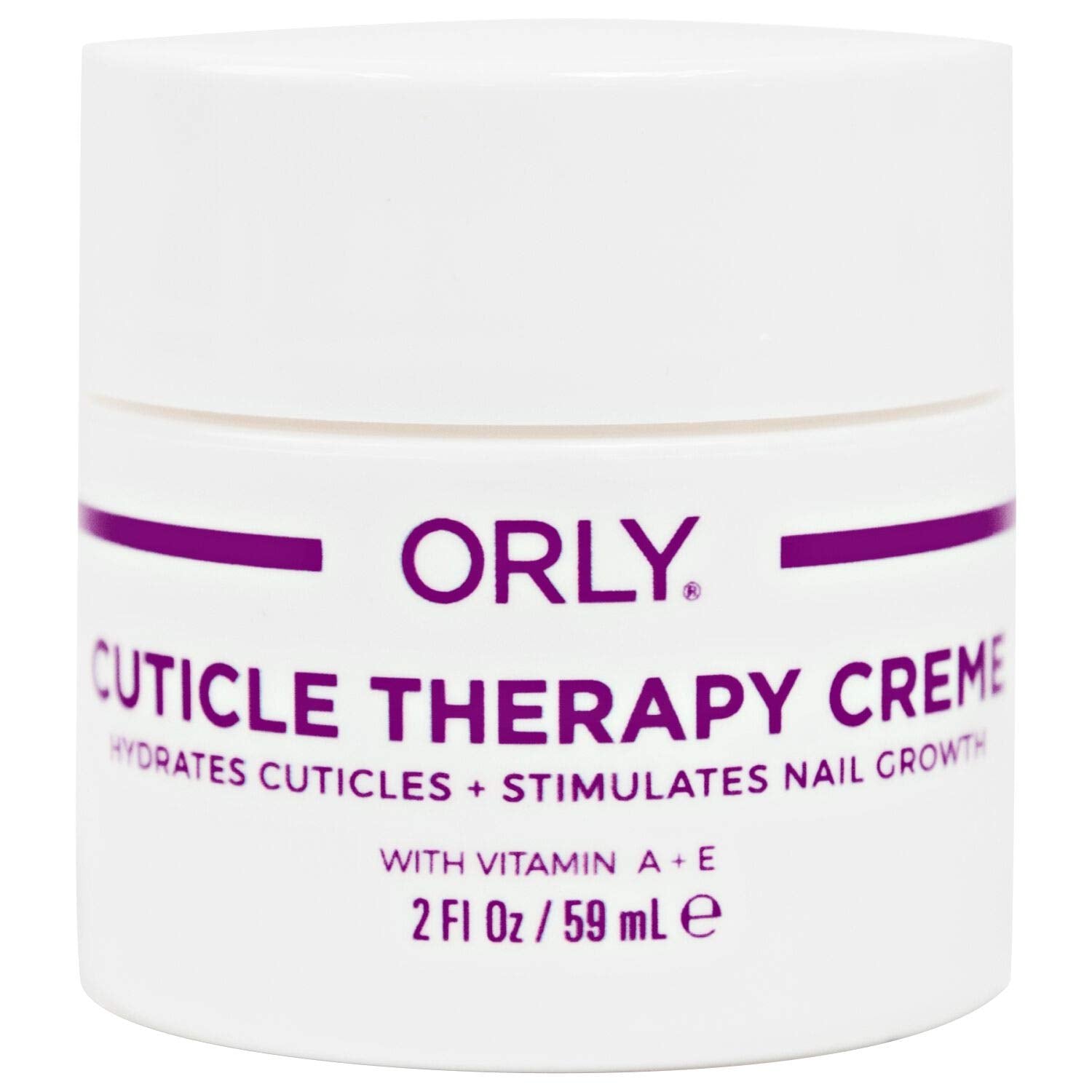 Orly Cuticle Therapy Cream 2oz bottle applying to cuticles for deep hydration and nail care.