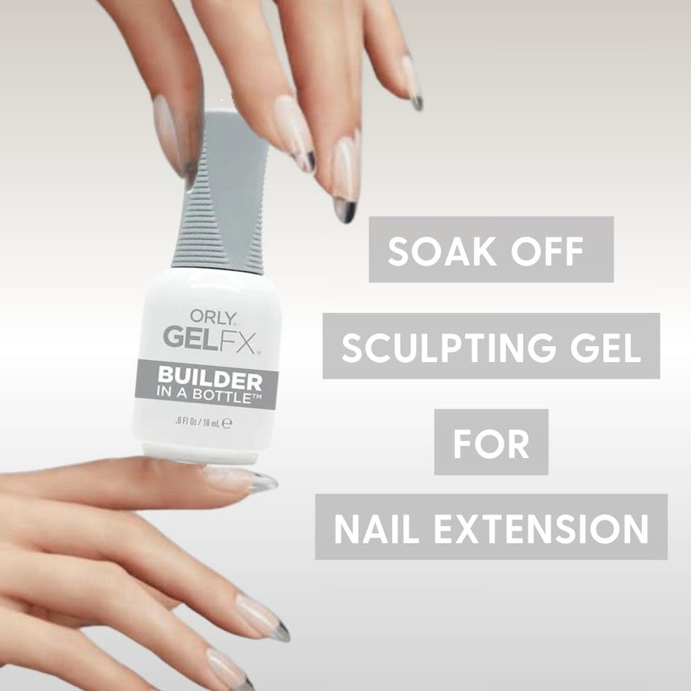 Orly gel de construcción en frasco, nivelación suave para aplicación homogénea.