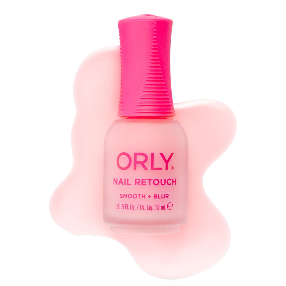 Orly retoque suave y difuminado de uñas durante la aplicación para difuminar imperfecciones