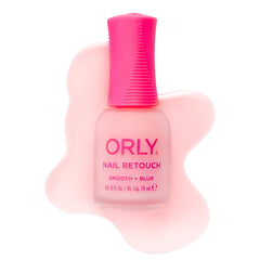 Orly retoque suave y difuminado de uñas durante la aplicación para difuminar imperfecciones