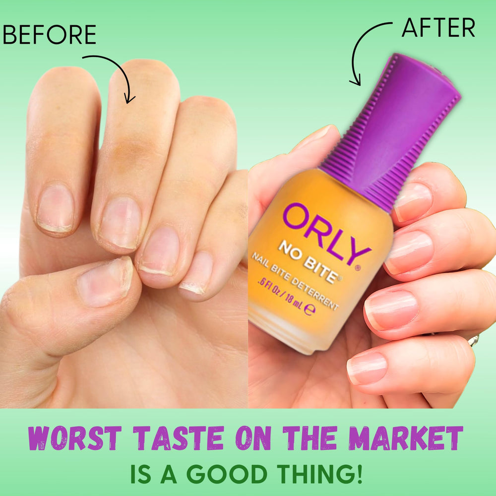 ORLY No Bite fast-drying formula supports daily wear without mess