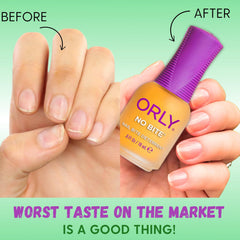 ORLY No Bite fast-drying formula supports daily wear without mess