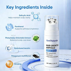 Orrenaturals Salicylic Acid Scalp Cleanse helps soothe dryness.
