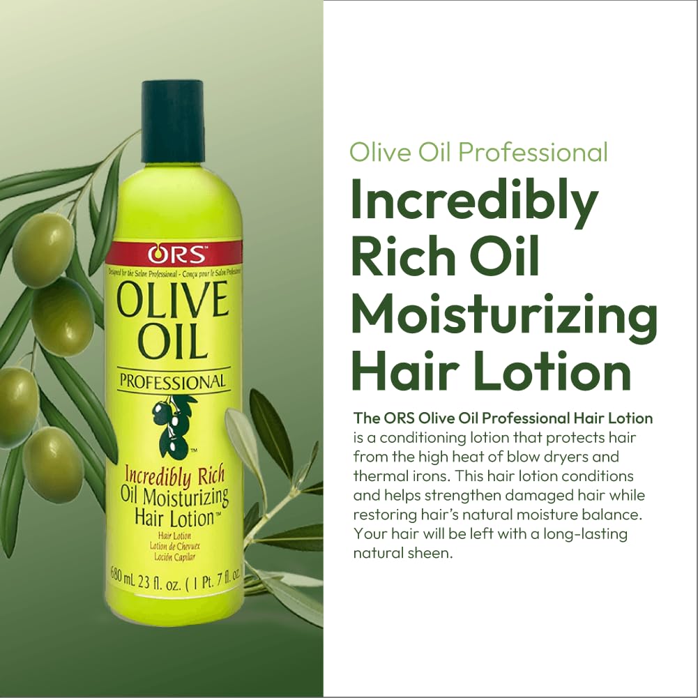 ORS Aceite Oliva Profesional proteccion calor durante secado con secador