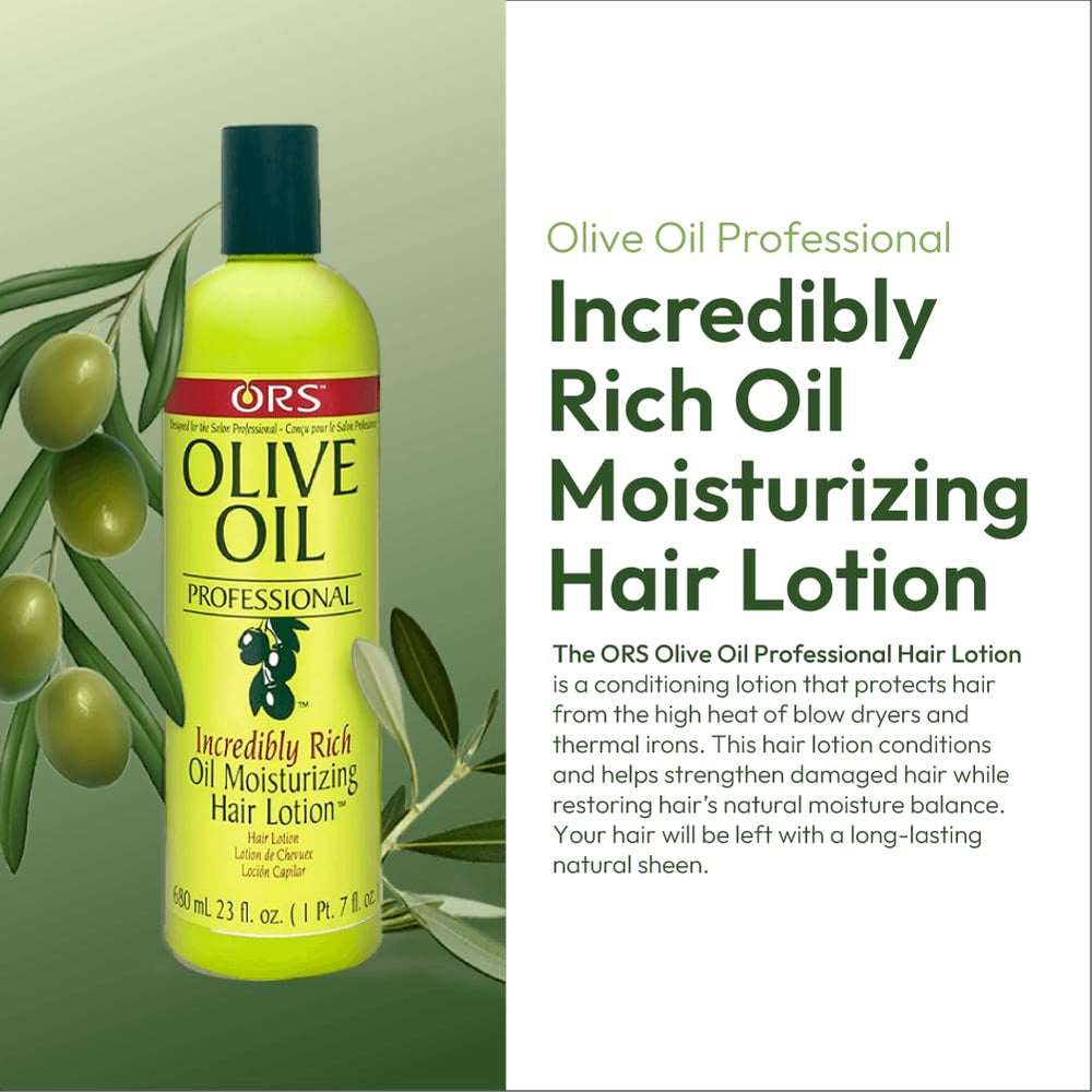 ORS Aceite Oliva Profesional proteccion calor durante secado con secador